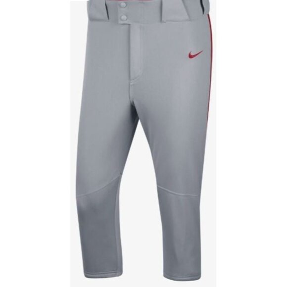 NEW! Nike Vapor Select High Baseball Pants Men's Size Small Grey Blue Scarlet - Picture 1 of 13